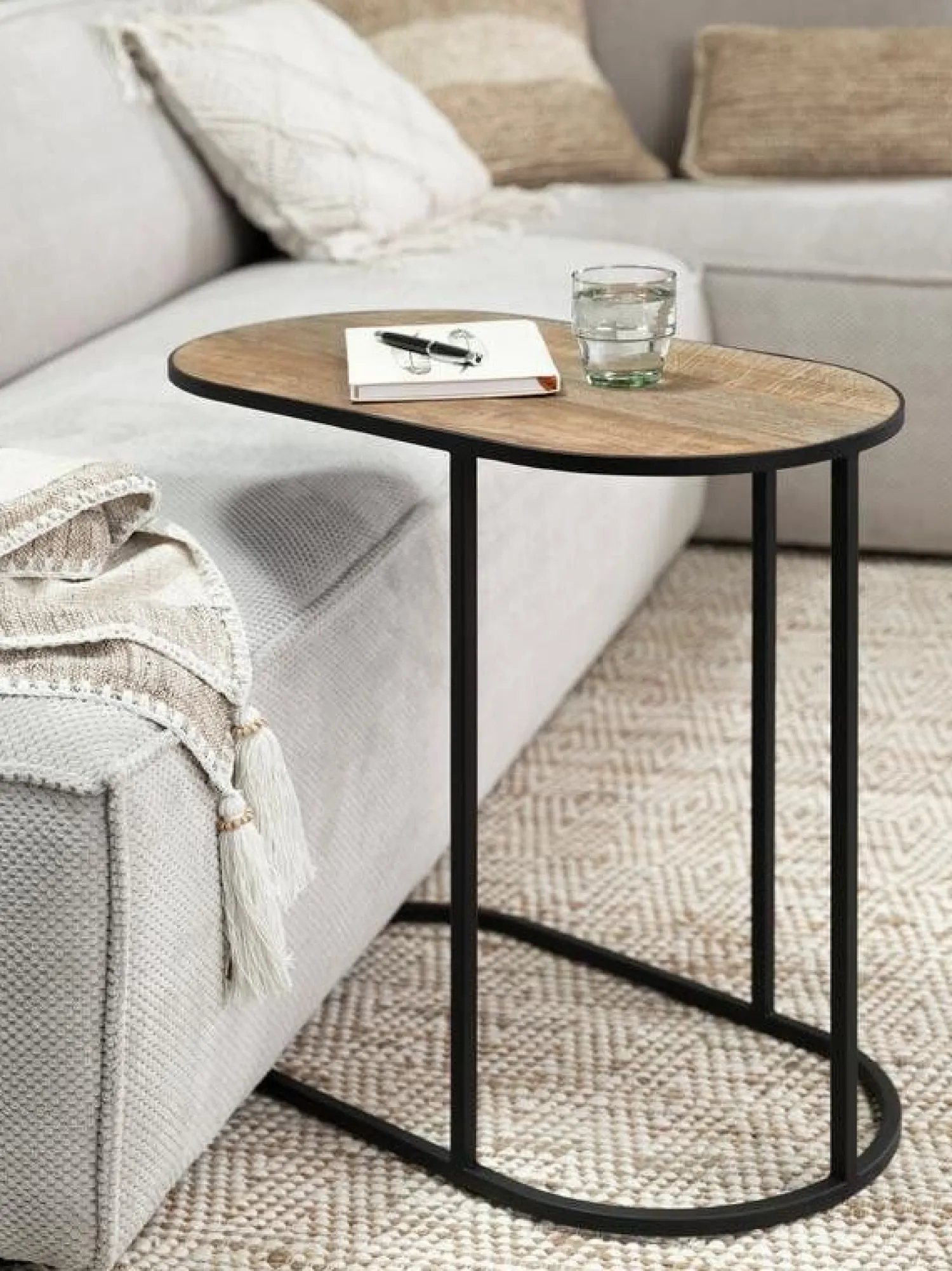 Houten Bijzettafels-DTP Home Terra Laptoptafel Natural