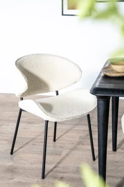 Eetkamerstoelen Met Armleuning-Eleonora Tess Eetkamerstoel Beige