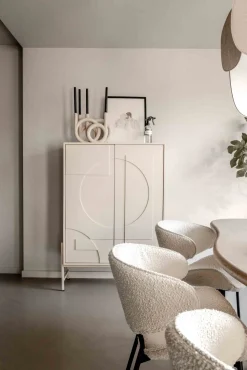 Eetkamerstoelen Met Armleuning-Eleonora Tess Eetkamerstoel Beige