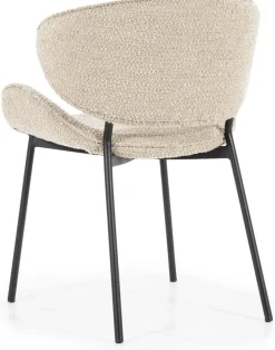 Eetkamerstoelen Met Armleuning-Eleonora Tess Eetkamerstoel Zand