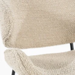 Eetkamerstoelen Met Armleuning-Eleonora Tess Eetkamerstoel Zand