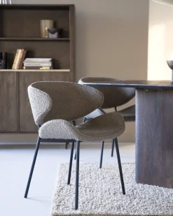 Eetkamerstoelen Met Armleuning-Eleonora Tess Eetkamerstoel Bruin