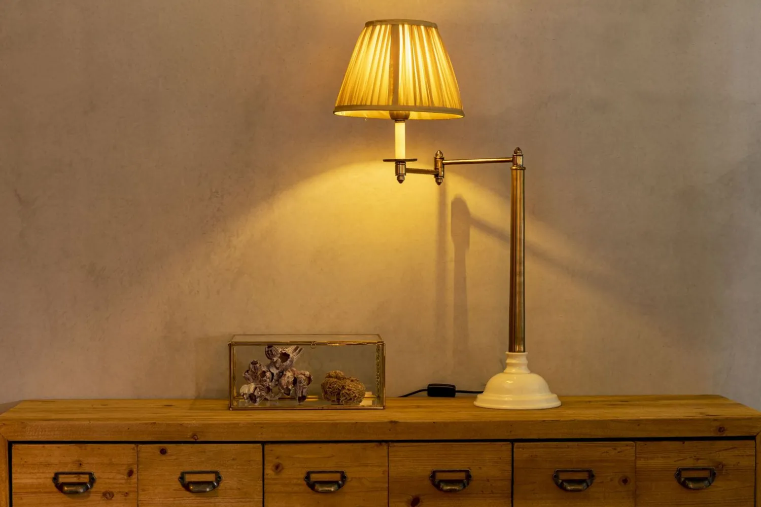 Tafellampen|Tafellampen-Dutchbone The Allis Tafellamp Brass