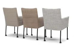 Eetkamerstoelen Met Armleuning-Eijerkamp Collectie Thijs Eetkamerstoel Taupe
