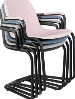 Eetkamerstoelen Met Armleuning-Zuiver Thirsty (set van 2) Armstoel Soft Pink