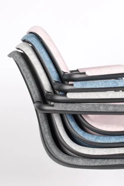 Eetkamerstoelen Met Armleuning-Zuiver Thirsty (set van 2) Armstoel Soft Pink