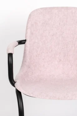 Eetkamerstoelen Met Armleuning-Zuiver Thirsty (set van 2) Armstoel Soft Pink