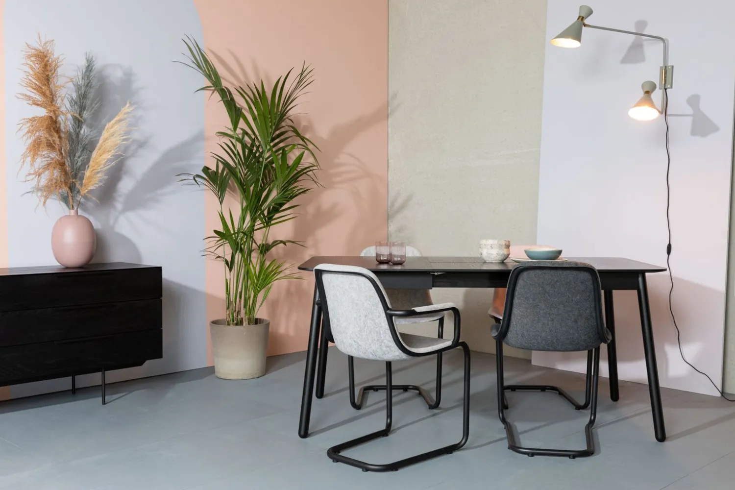 Eetkamerstoelen Met Armleuning-Zuiver Thirsty (set van 2) Armstoel Soft Pink