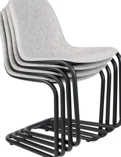 Eetkamerstoelen Zonder Armleuning-Zuiver Thirsty (set van 2) Eetkamerstoel Soft Pink