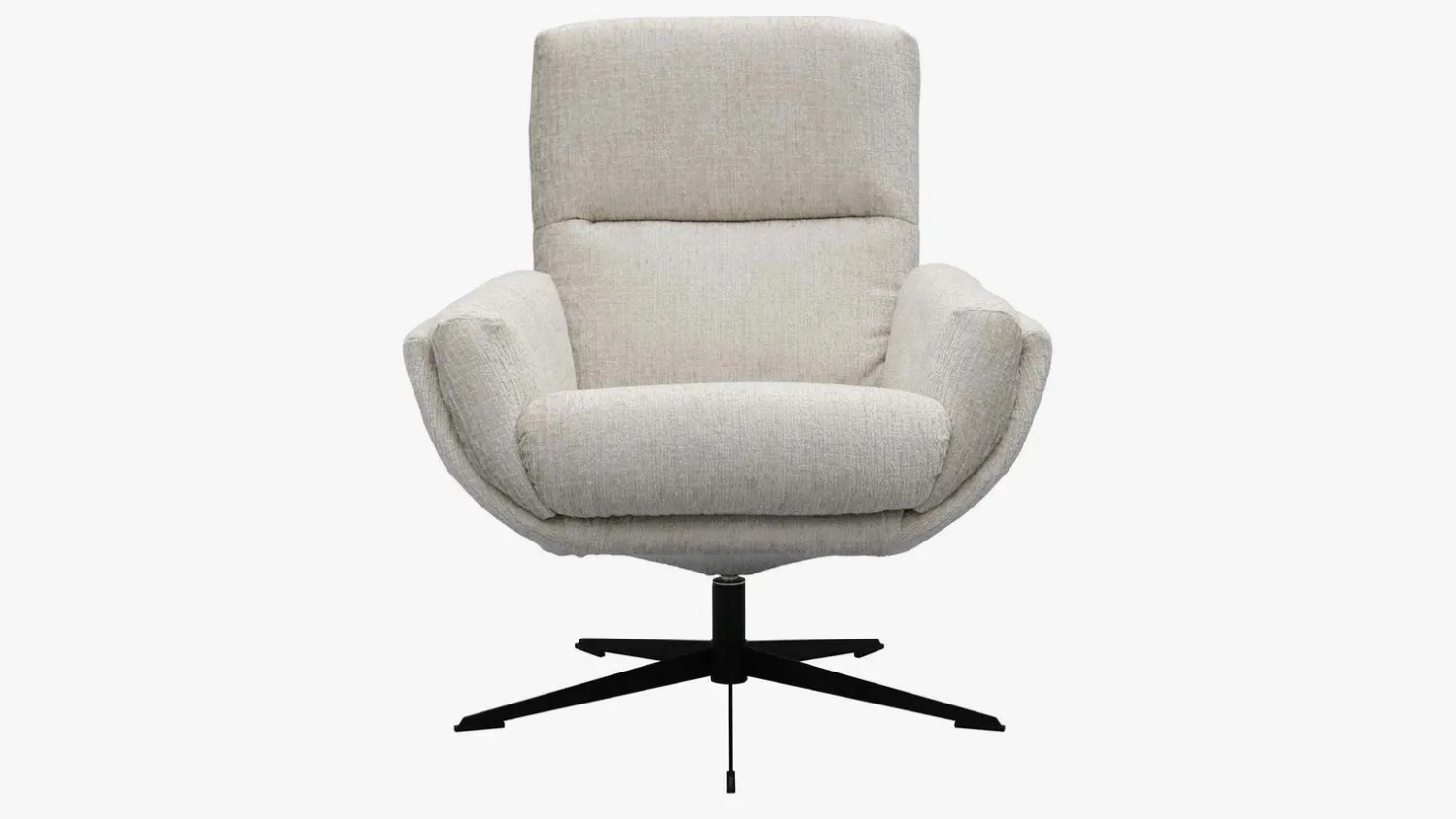 Draaifauteuils-Trendhopper Thomas Lage Rug Fauteuil Beige