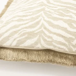 Poefjes & Krukjes|Sierkussens & Plaids-By Boo Tigra Kussen Beige