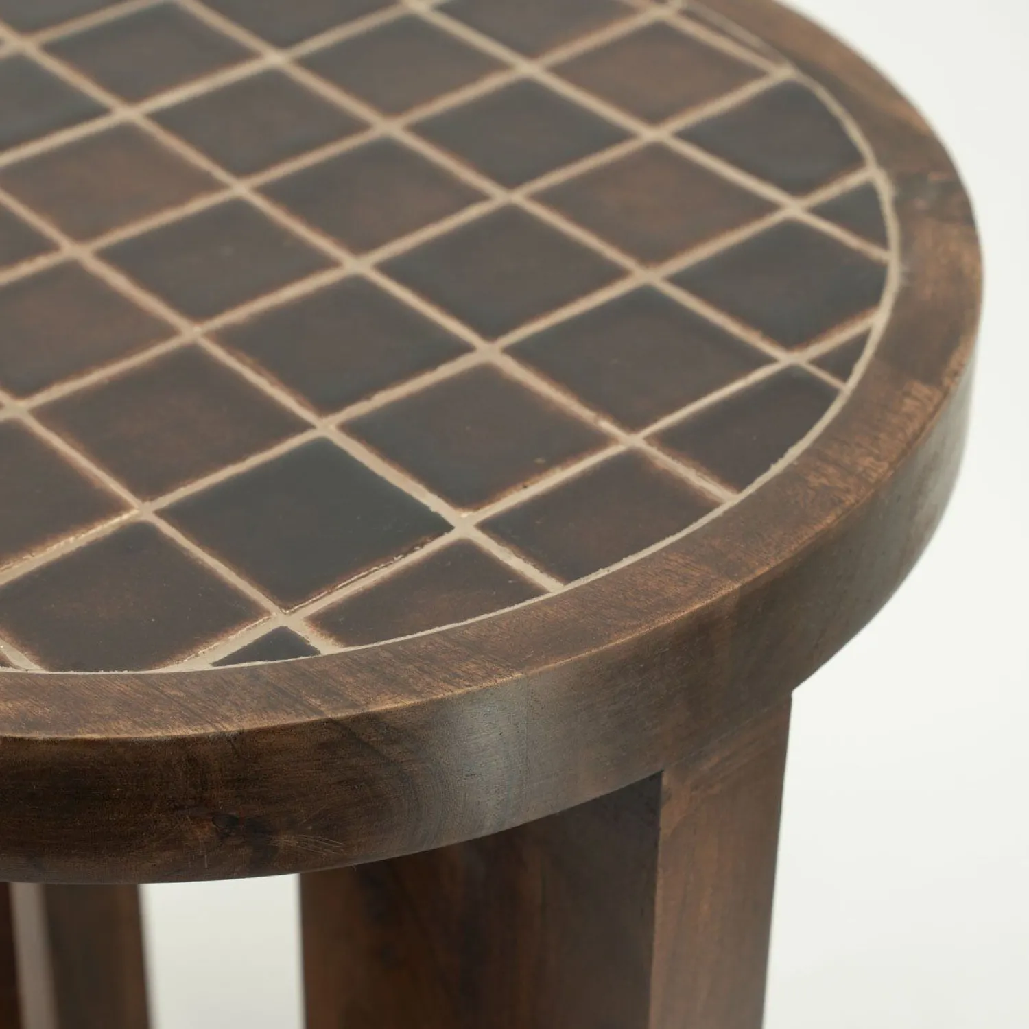 Ronde Bijzettafels-By Boo TiledUp Bijzettafel Brown