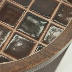 Ronde Bijzettafels-By Boo TiledUp Bijzettafel Brown