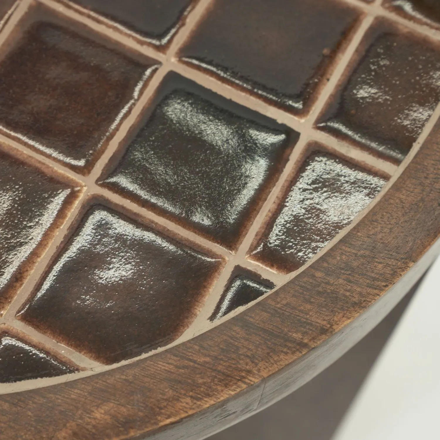 Ronde Bijzettafels-By Boo TiledUp Bijzettafel Brown