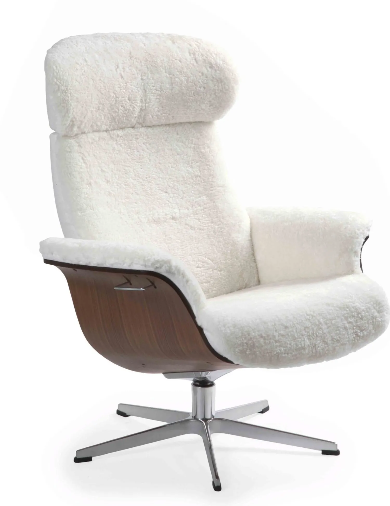 Draaifauteuils|Relaxfauteuils-Eijerkamp Collectie Time Out Sheepskin Relaxfauteuil Off-White