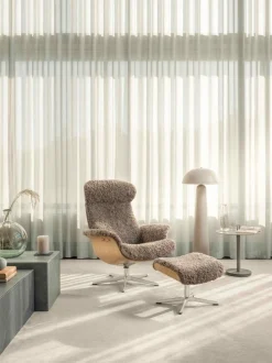 Draaifauteuils|Relaxfauteuils-Eijerkamp Collectie Time Out Sheepskin Relaxfauteuil Off-White