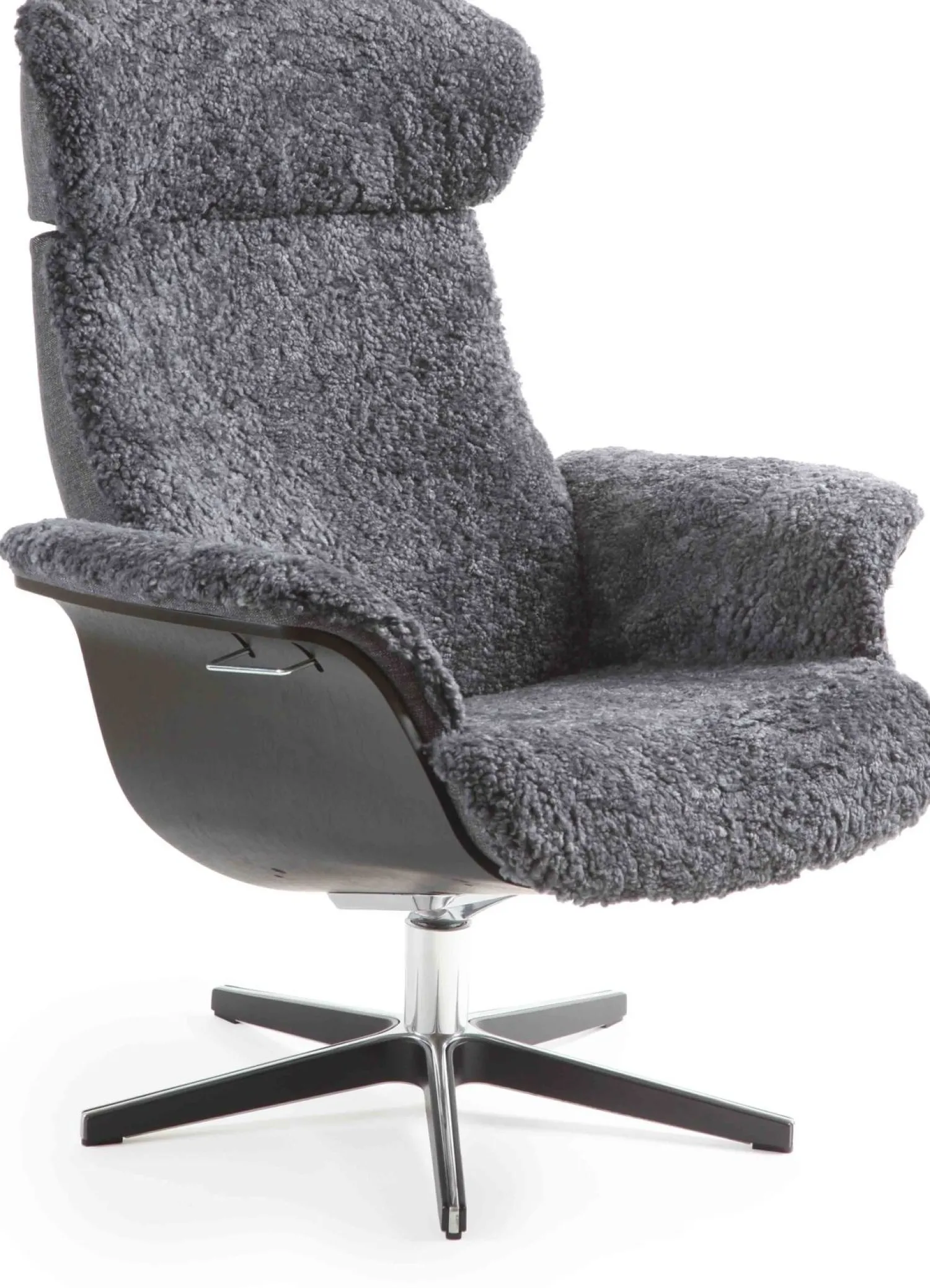 Draaifauteuils|Relaxfauteuils-Eijerkamp Collectie Time Out Sheepskin Relaxfauteuil Off-White