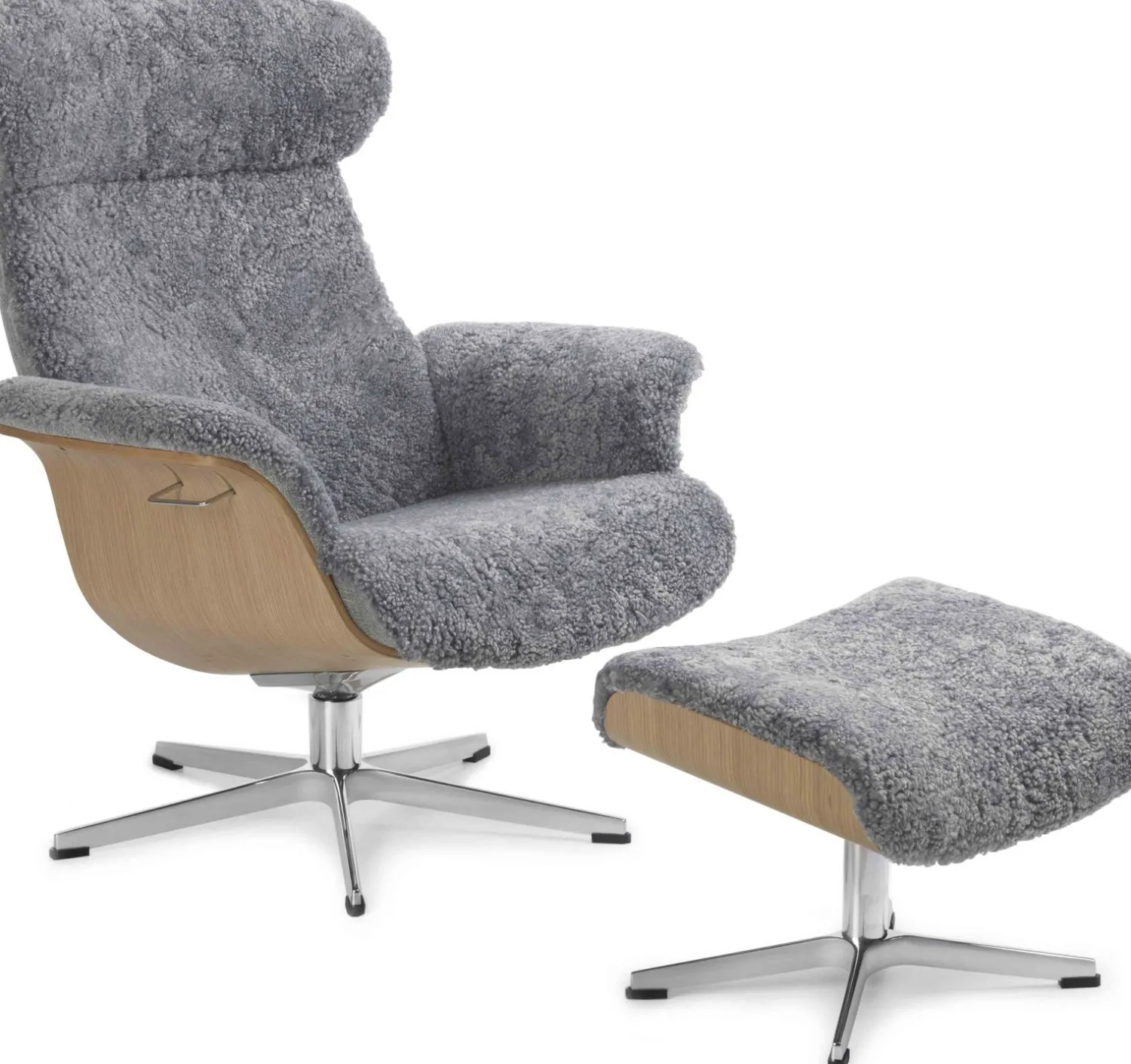 Draaifauteuils|Relaxfauteuils-Eijerkamp Collectie Time Out Sheepskin Relaxfauteuil Off-White
