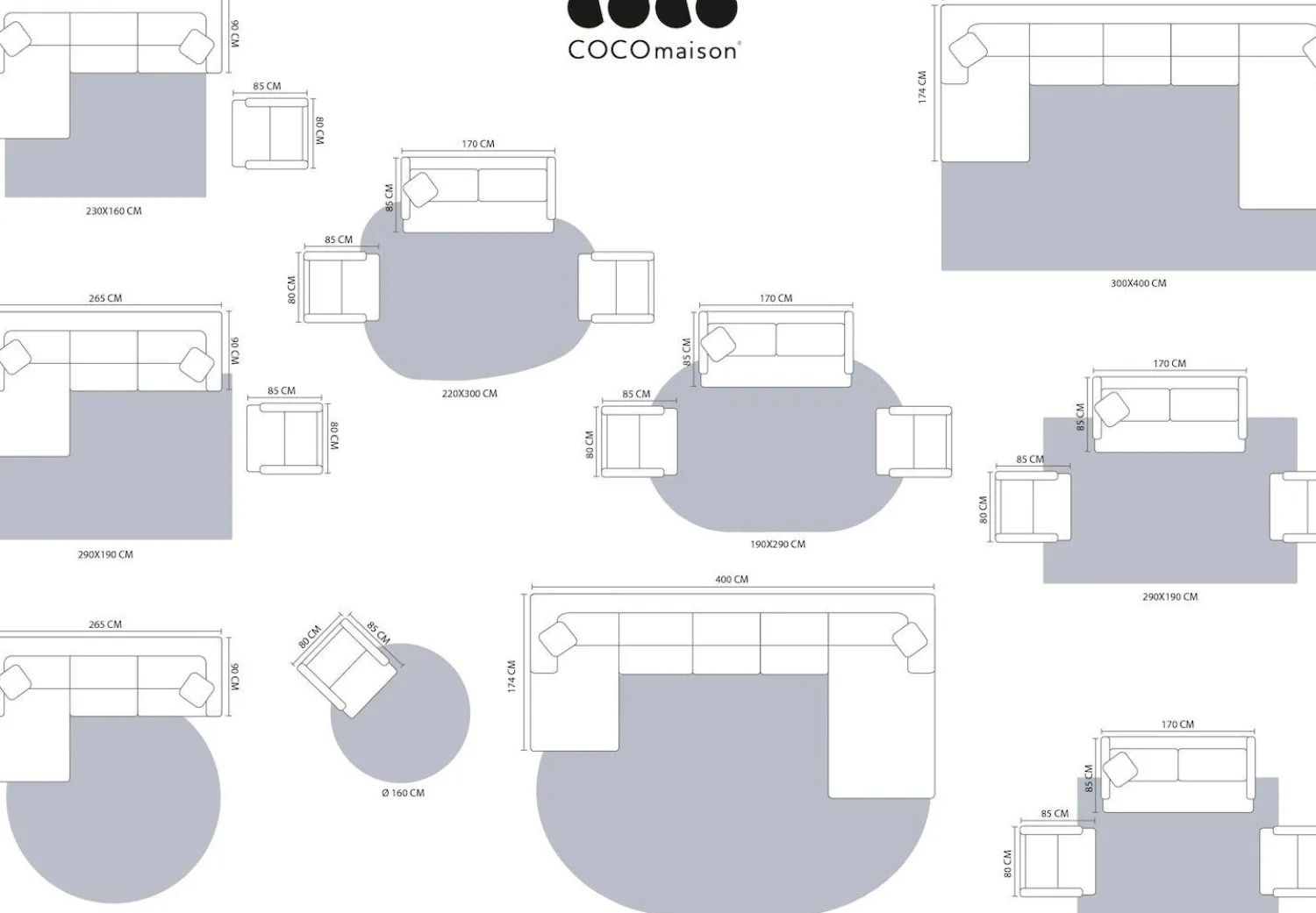 Vloerkleden|Ovale Vloerkleden-COCO maison Timeless Arch Vloerkleed Creme