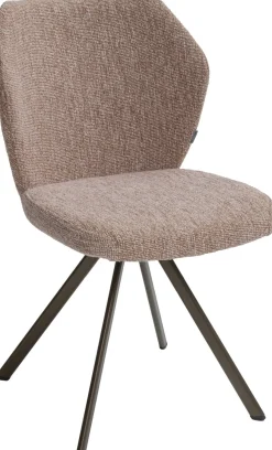 Design Stoelen|Eetkamerstoelen Zonder Armleuning-Bree's New World Toby Eetkamerstoel Bruin