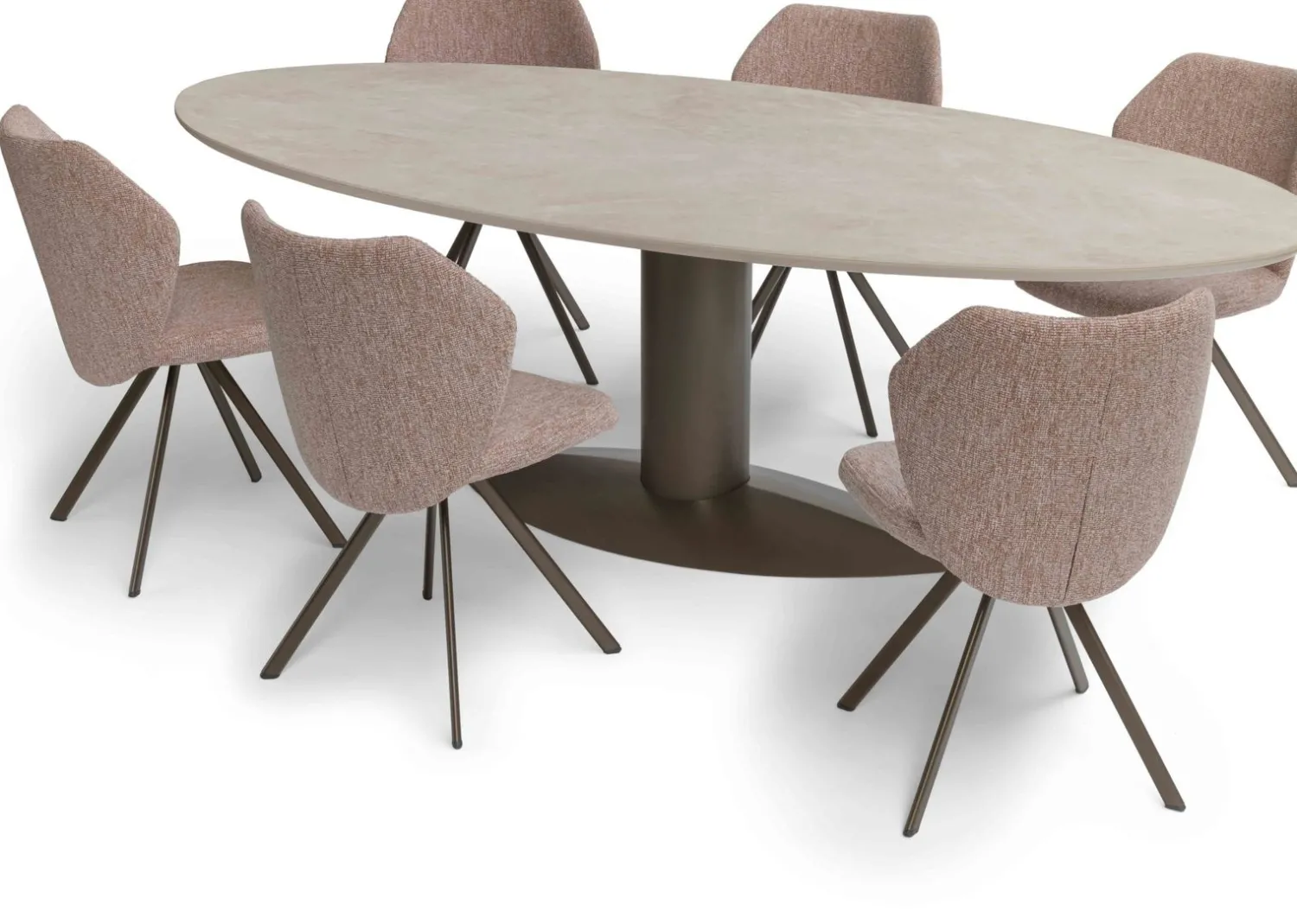 Design Stoelen|Eetkamerstoelen Zonder Armleuning-Bree's New World Toby Eetkamerstoel Bruin