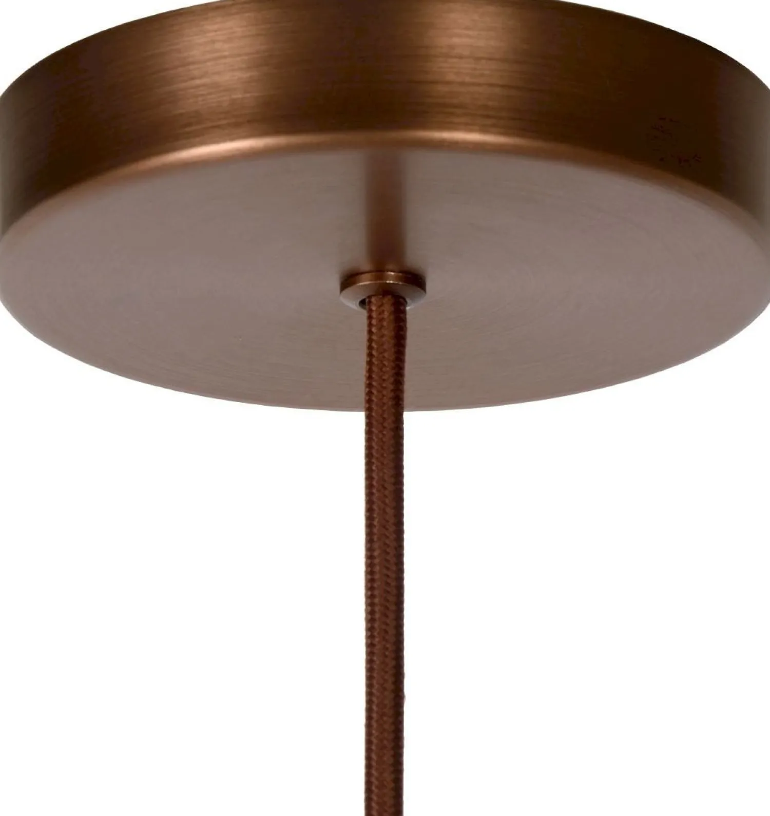 Glazen Hanglampen|Glazen Hanglampen-Lucide Toledo Hanglamp Koper
