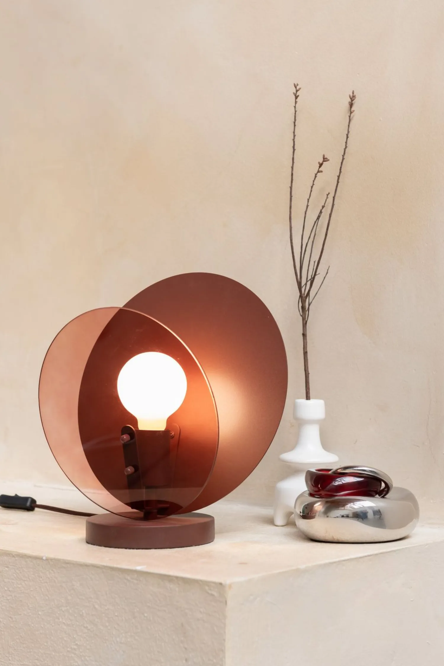 Tafellampen|Tafellampen-It's about RoMi Toledo Tafellamp Brown