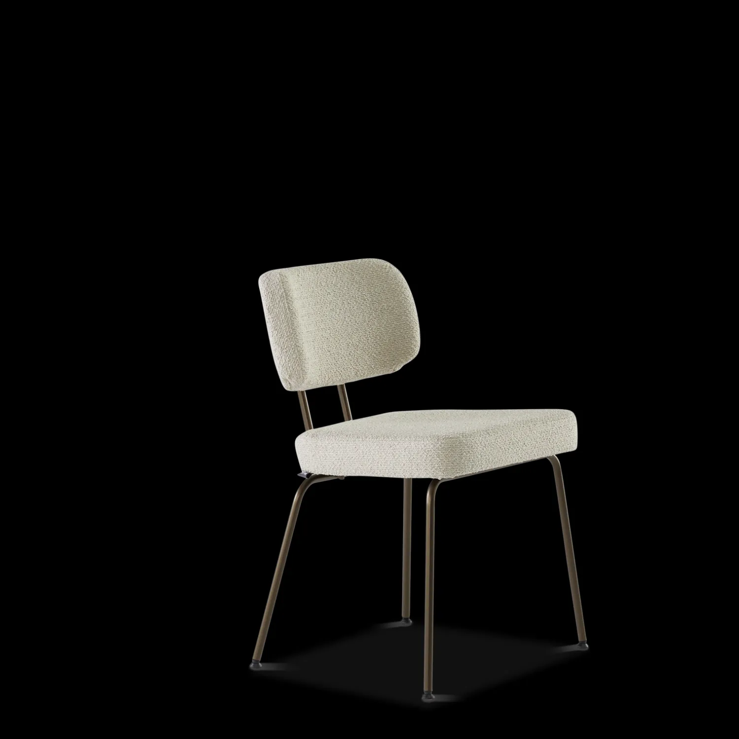 Eetkamerstoelen Zonder Armleuning-Eijerkamp Collectie Tom Bruin Onderstel Eetkamerstoel Naturel, Smoke