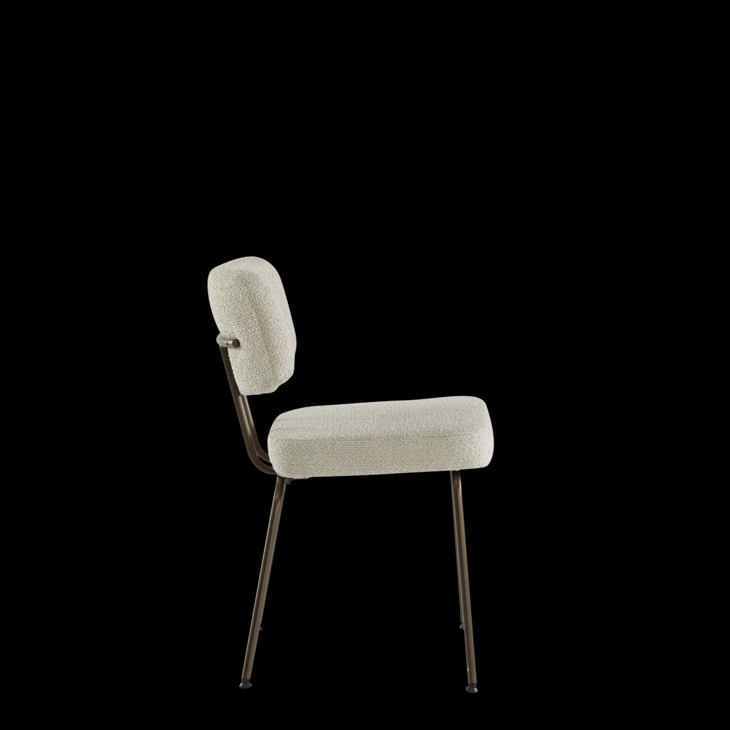 Eetkamerstoelen Zonder Armleuning-Eijerkamp Collectie Tom Bruin Onderstel Eetkamerstoel Naturel, Smoke