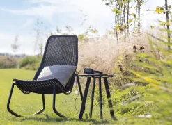 Tuinstoelen-WOOOD Tom Fauteuil Zwart