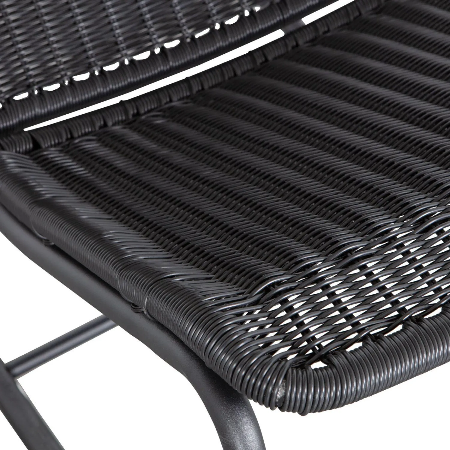 Tuinstoelen-WOOOD Tom Fauteuil Zwart