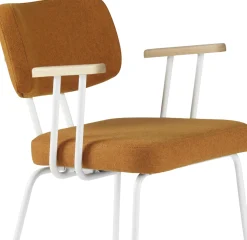 Eetkamerstoelen Met Armleuning-Eijerkamp Collectie Tom Onderstel Wit Armstoel Marroc, Groove
