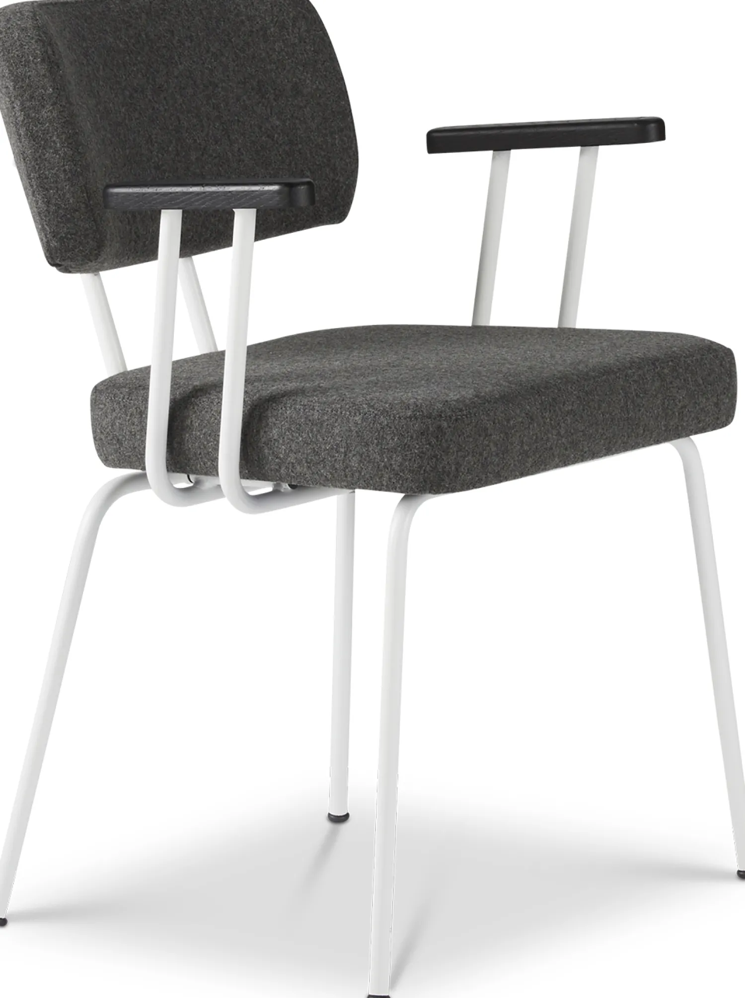 Eetkamerstoelen Met Armleuning-Eijerkamp Collectie Tom Onderstel Wit Armstoel Antracite, Antracite