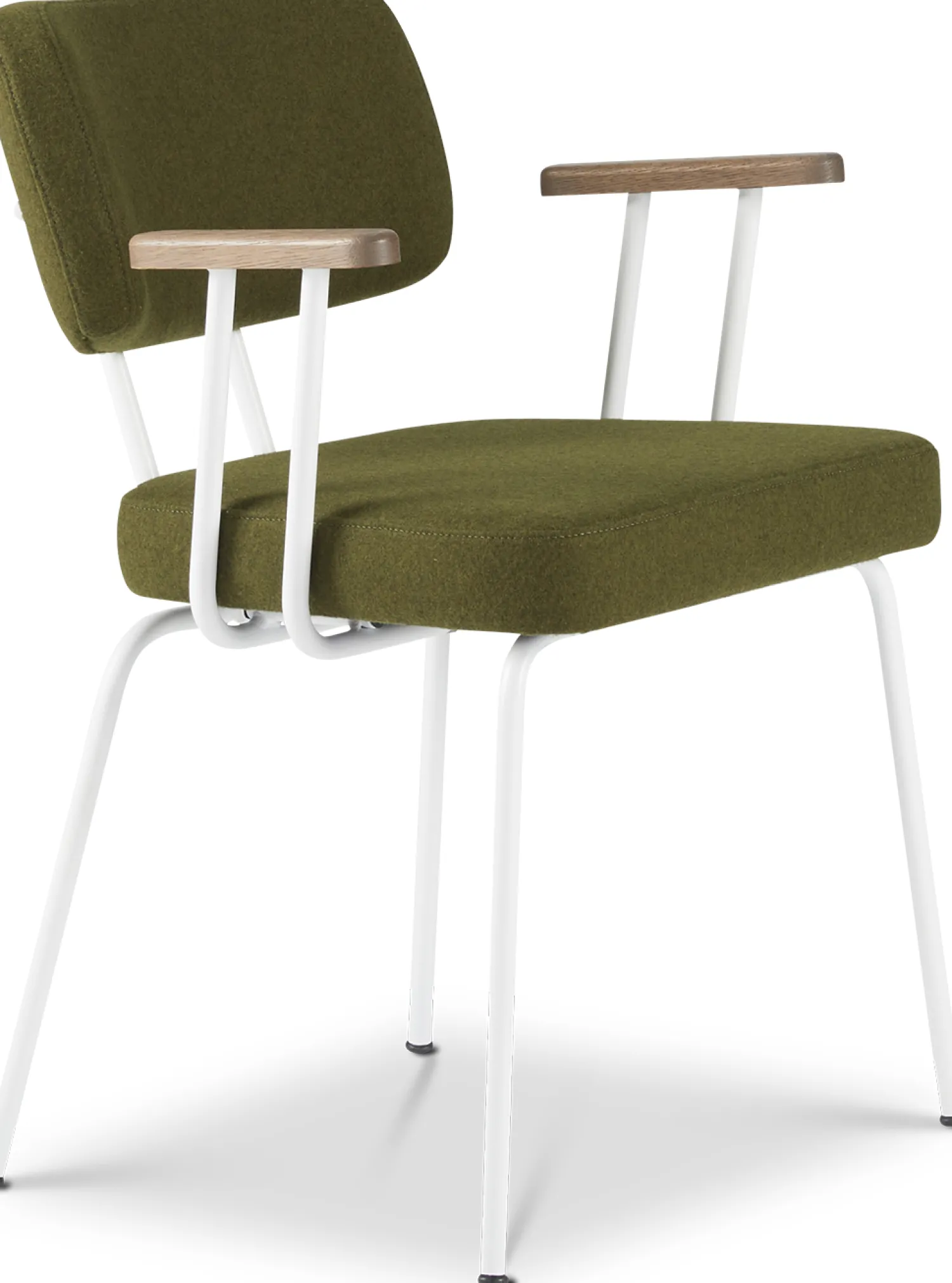 Eetkamerstoelen Met Armleuning-Eijerkamp Collectie Tom Onderstel Wit Armstoel Green, Tabacco