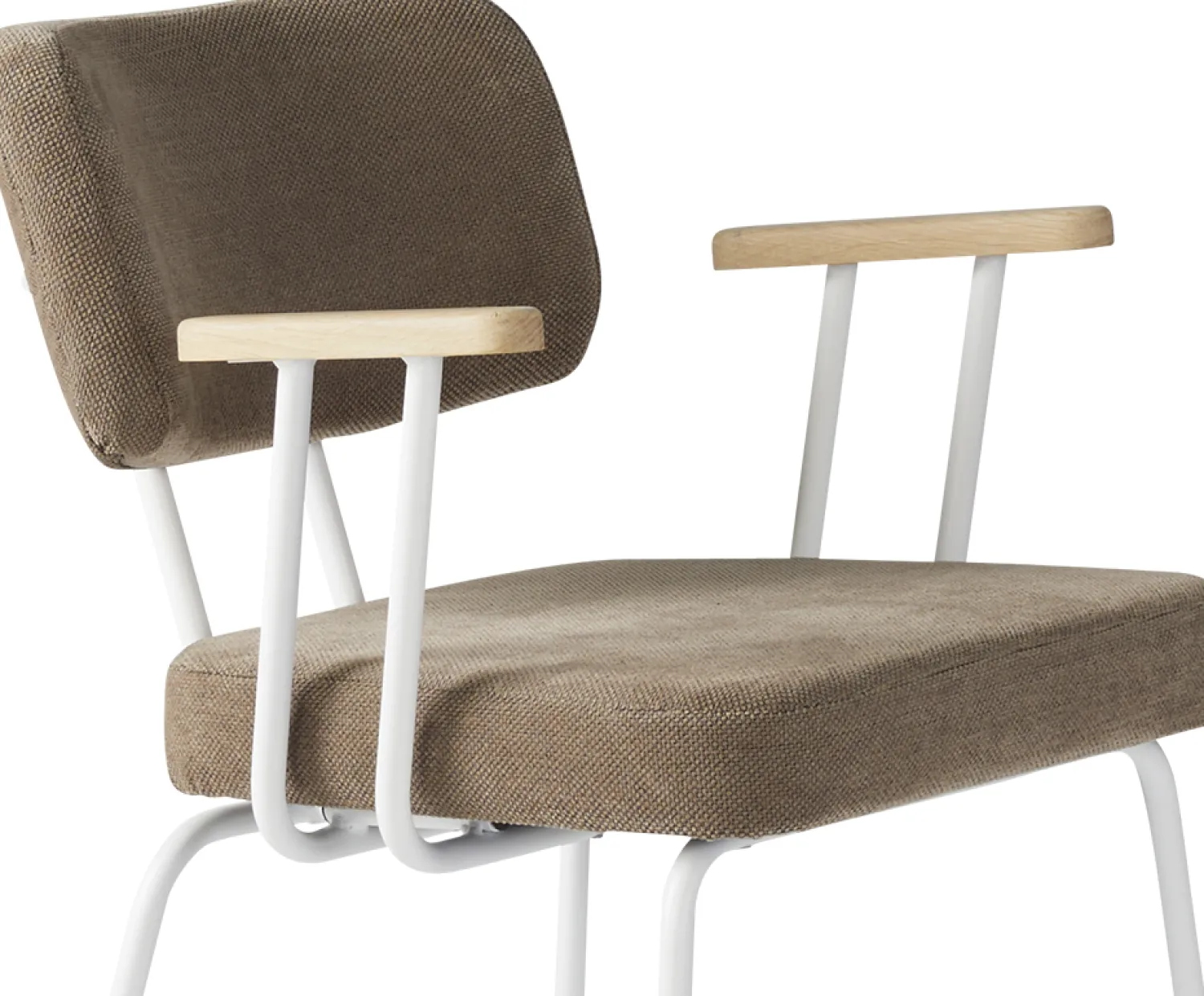 Eetkamerstoelen Met Armleuning-Eijerkamp Collectie Tom Onderstel Wit Armstoel Brown, Groove