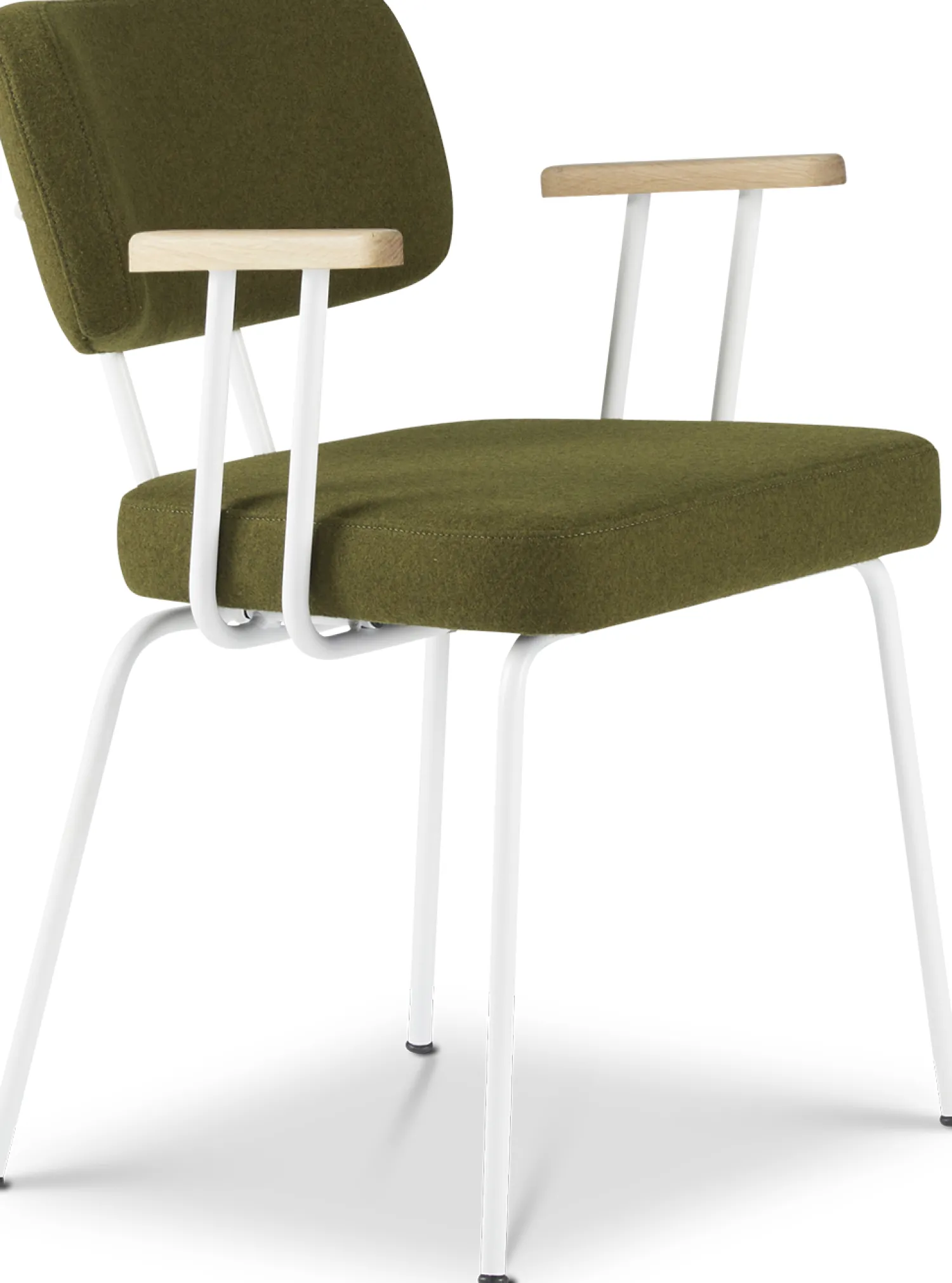 Eetkamerstoelen Met Armleuning-Eijerkamp Collectie Tom Onderstel Wit Armstoel Green, Groove