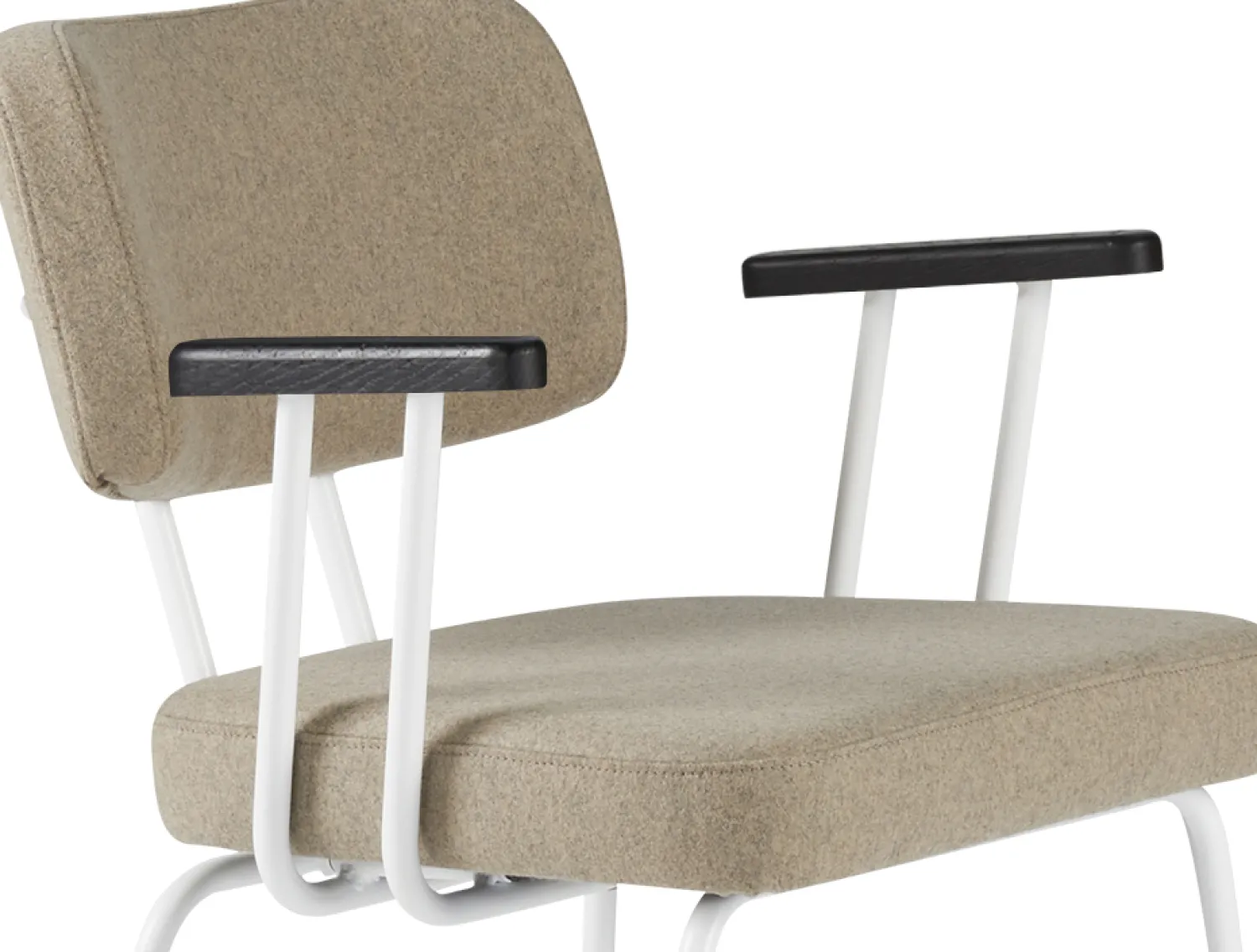 Eetkamerstoelen Met Armleuning-Eijerkamp Collectie Tom Onderstel Wit Armstoel Stone, Antracite