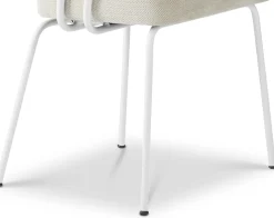 Eetkamerstoelen Met Armleuning-Eijerkamp Collectie Tom Onderstel Wit Armstoel Natural, Tabacco