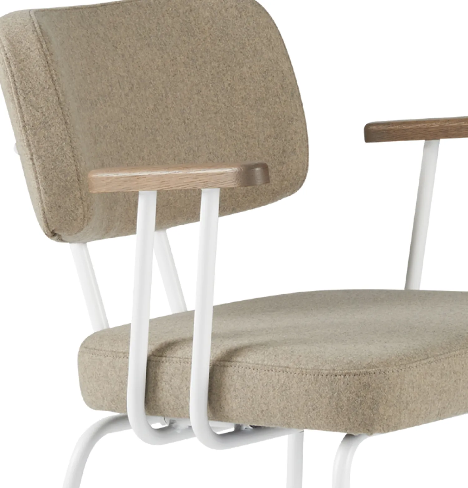 Eetkamerstoelen Met Armleuning-Eijerkamp Collectie Tom Onderstel Wit Armstoel Stone, Tabacco
