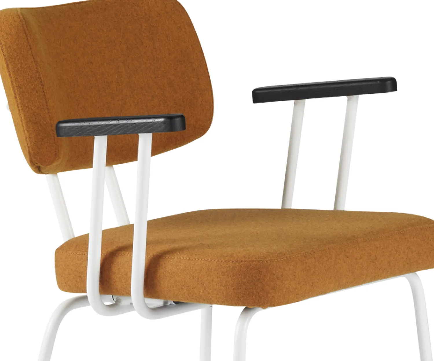 Eetkamerstoelen Met Armleuning-Eijerkamp Collectie Tom Onderstel Wit Armstoel Marroc, Antracite