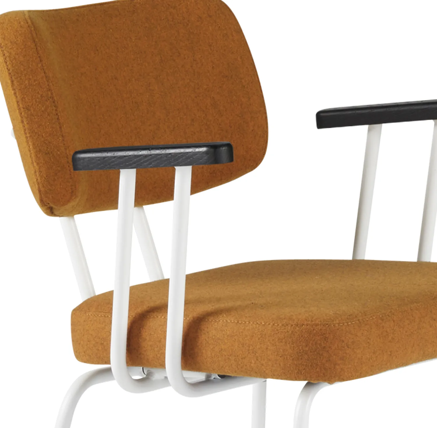 Eetkamerstoelen Met Armleuning-Eijerkamp Collectie Tom Onderstel Wit Armstoel Marroc, Antracite