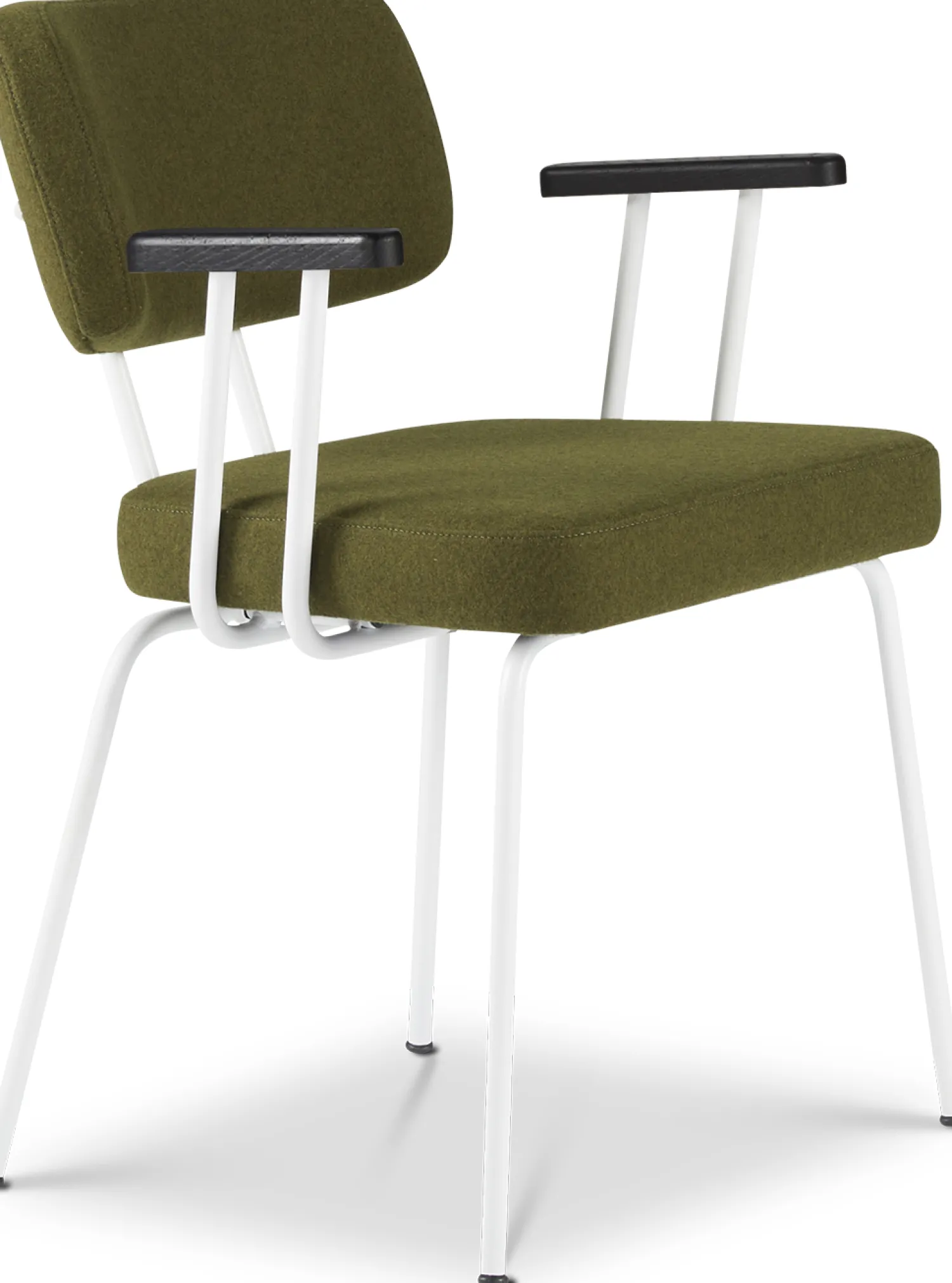 Eetkamerstoelen Met Armleuning-Eijerkamp Collectie Tom Onderstel Wit Armstoel Green, Antracite