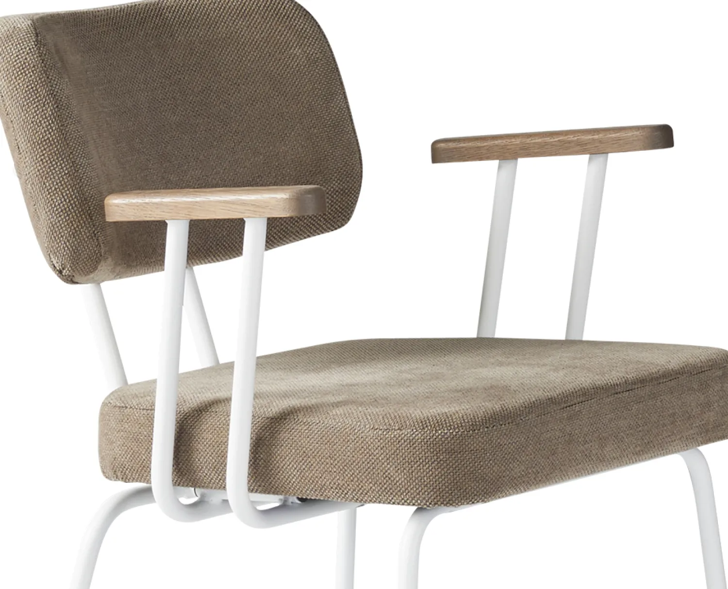 Eetkamerstoelen Met Armleuning-Eijerkamp Collectie Tom Onderstel Wit Armstoel Brown, Tabacco