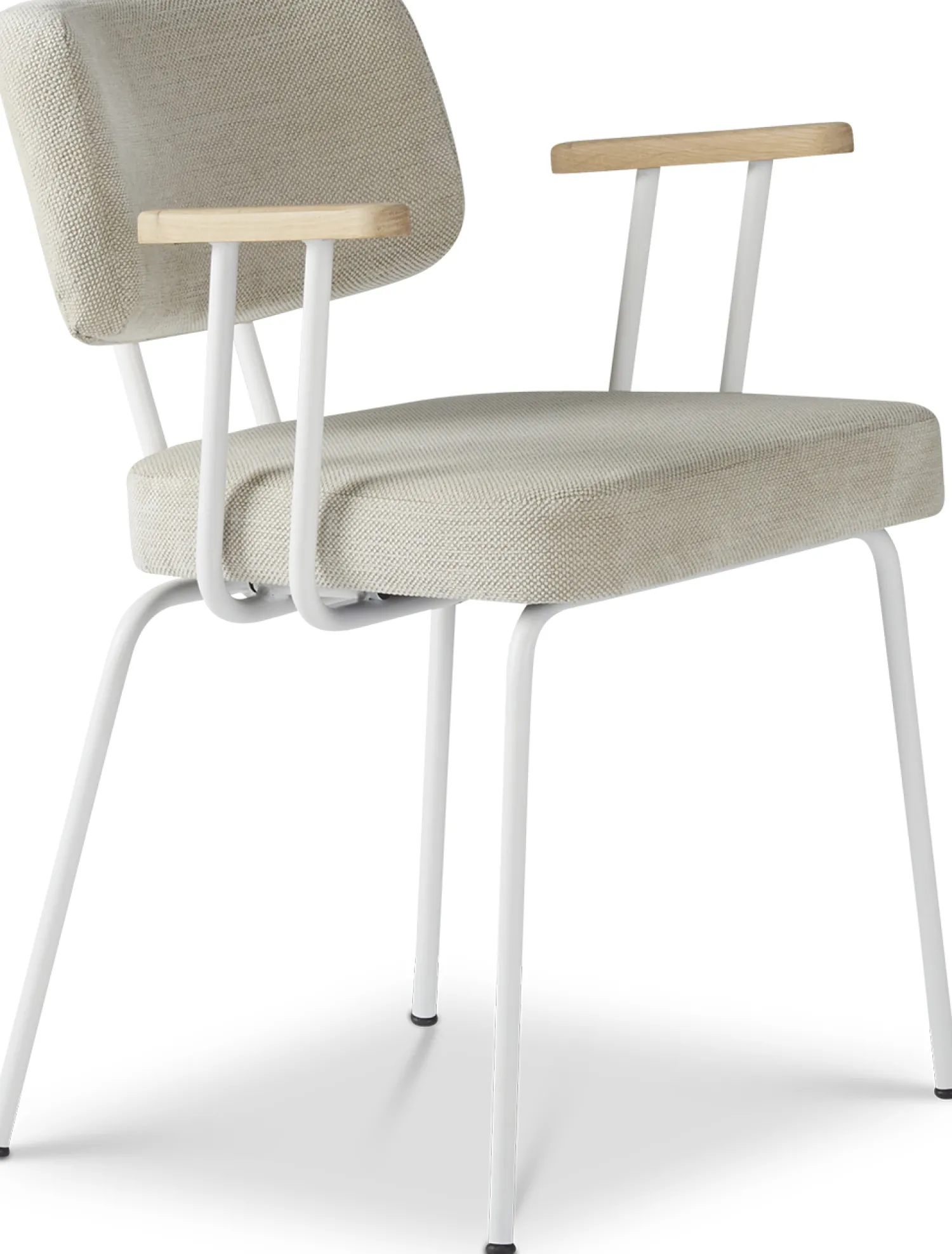 Eetkamerstoelen Met Armleuning-Eijerkamp Collectie Tom Onderstel Wit Armstoel Natural, Groove