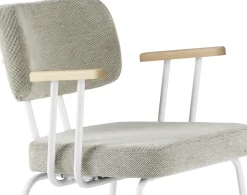Eetkamerstoelen Met Armleuning-Eijerkamp Collectie Tom Onderstel Wit Armstoel Multigrey, Groove