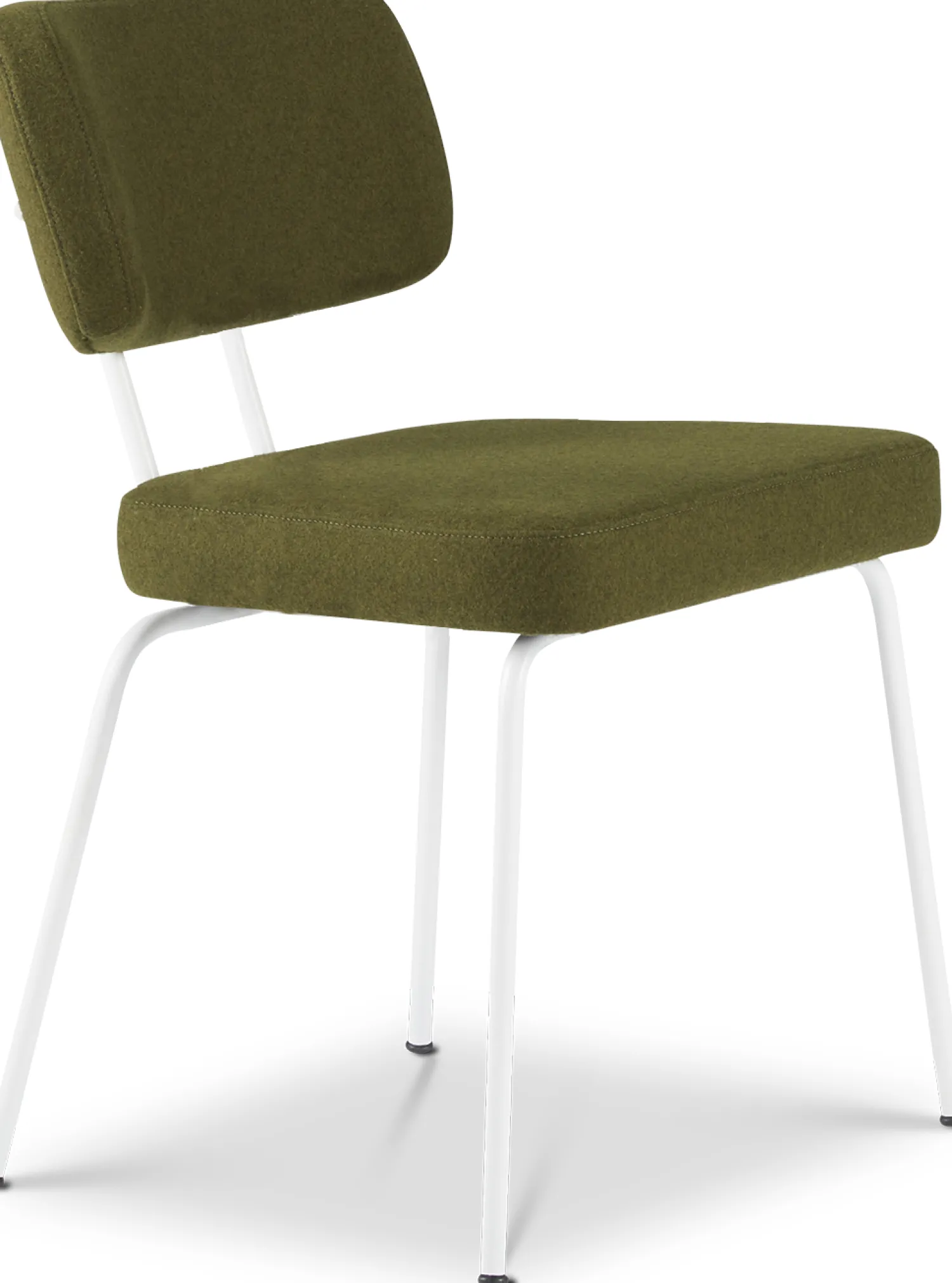 Eetkamerstoelen Zonder Armleuning-Eijerkamp Collectie Tom Onderstel Wit Eetkamerstoel Green