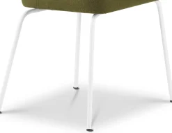 Eetkamerstoelen Zonder Armleuning-Eijerkamp Collectie Tom Onderstel Wit Eetkamerstoel Green