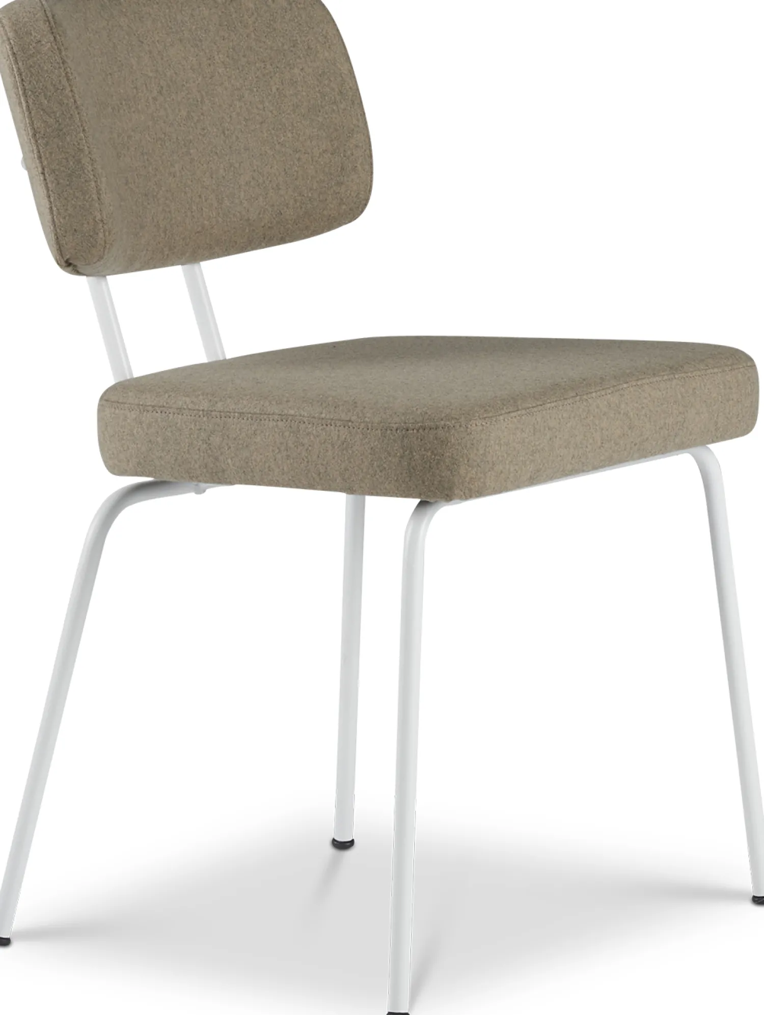 Eetkamerstoelen Zonder Armleuning-Eijerkamp Collectie Tom Onderstel Wit Eetkamerstoelen Stone