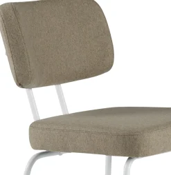 Eetkamerstoelen Zonder Armleuning-Eijerkamp Collectie Tom Onderstel Wit Eetkamerstoelen Stone