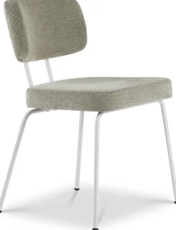 Eetkamerstoelen Zonder Armleuning-Eijerkamp Collectie Tom Onderstel Wit Eetkamerstoel Multigrey